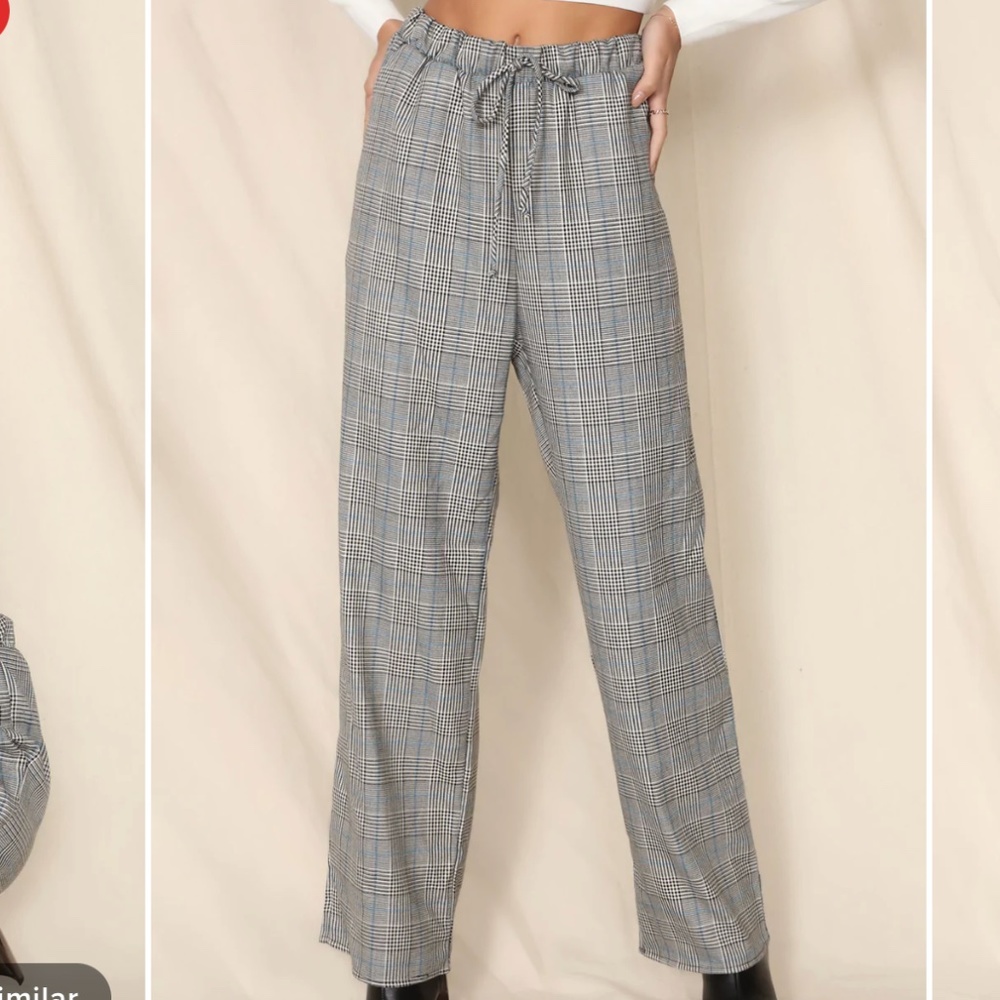 Plaid trouser